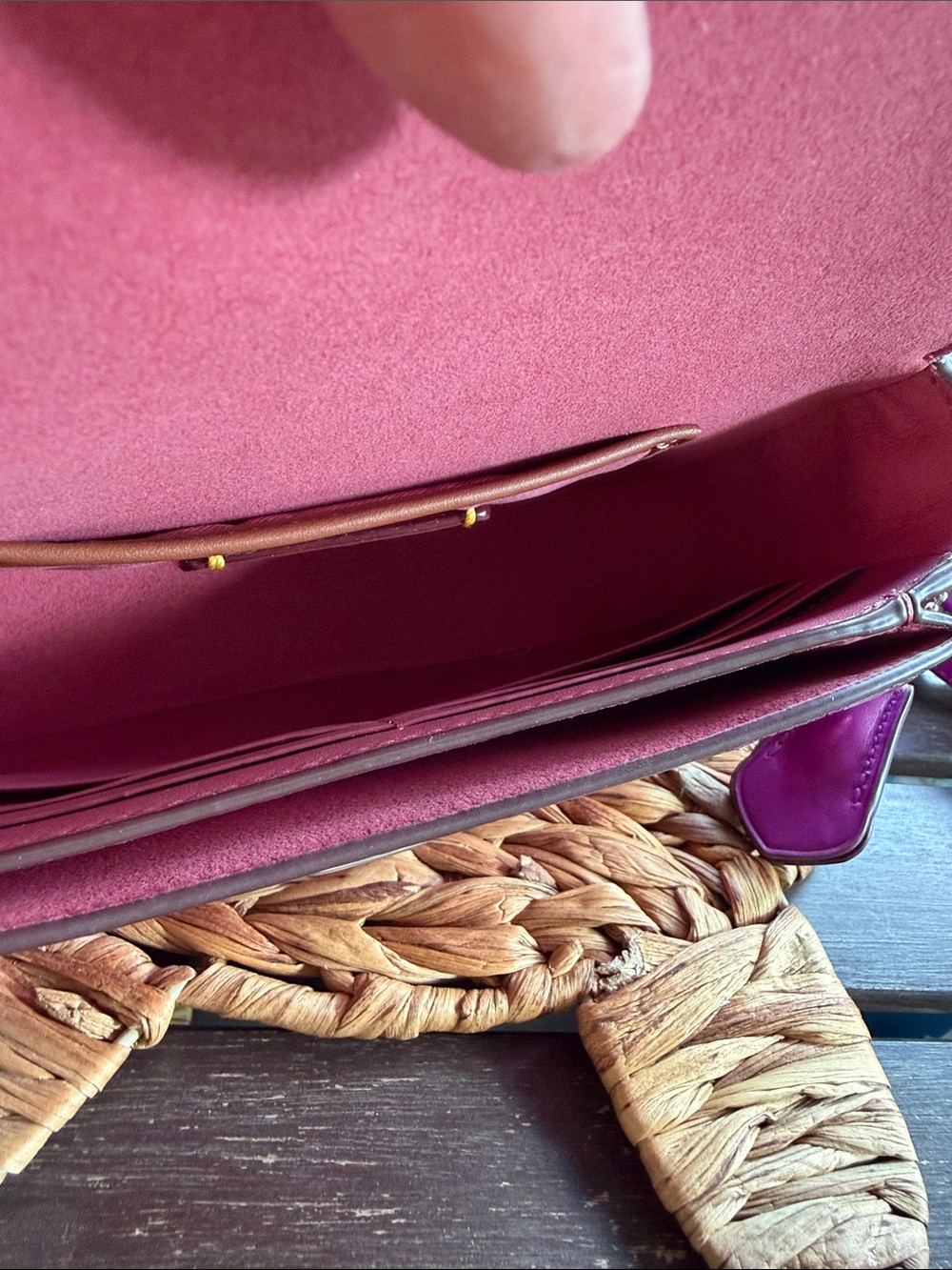 Coach Stuido Bag 20 with Sequins Dark Magenta NWOT - Picture 10 of 12
